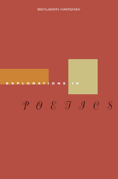 Cover of Explorations in Poetics by Benjamin Harshav