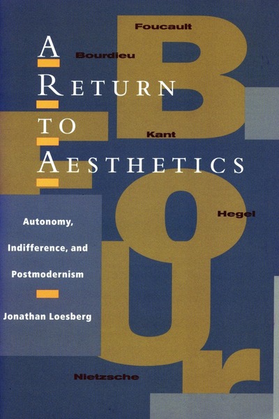 Cover of A Return to Aesthetics by Jonathan Loesberg