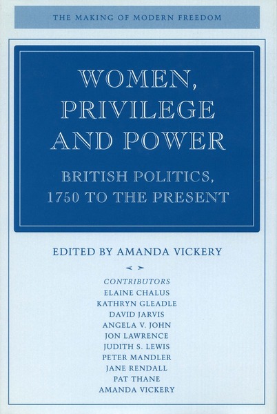 Cover of Women, Privilege, and Power by Edited by Amanda Vickery