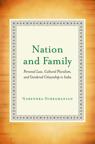 Cover of Nation and Family by Narendra Subramanian