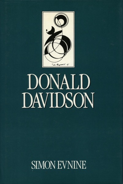 Cover of Donald Davidson by Simon Evnine