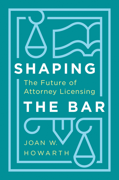 Cover of Shaping the Bar by Joan W. Howarth